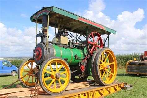 Steam Traction Engine stock image. Image of truck, countryside - 130388405