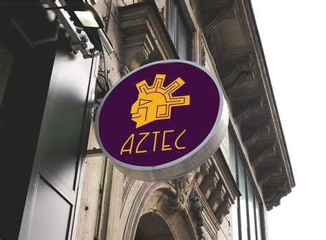 Logo design for "Aztec'' restaurant on Behance