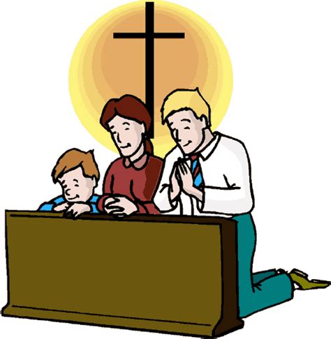 Family Praying In Church Clipart | Prayer clipart, Family praying ...