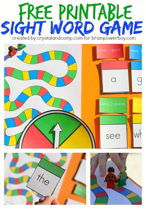 Free Printable Sight Word Game | Sight words, Sight words kindergarten, Sight word games