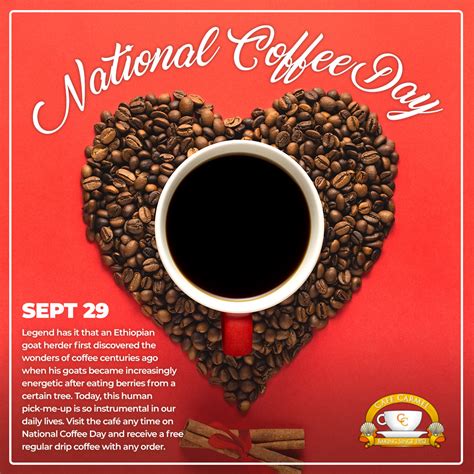 National Coffee Day is September 29 - Café Carmel