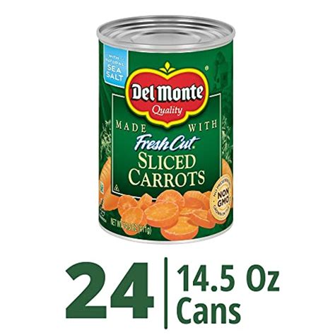 Del Monte Canned Fresh Cut Sliced Carrots, 14.5 Ounce (Pack of 24 ...