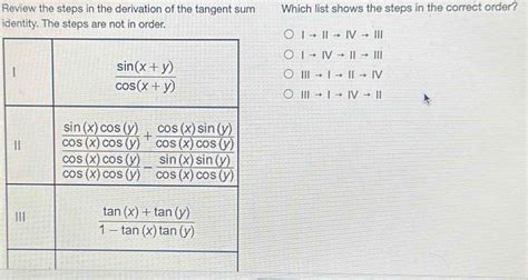 Solved: Review the steps in the derivation of the tangent su[algebra] - Gauthmath