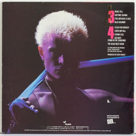 Billy Idol - Rebel Yell - Raw Music Store