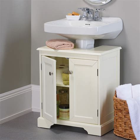 Weatherby Bathroom Pedestal Sink Storage Cabinet | Pedestal sink storage, Small bathroom storage ...