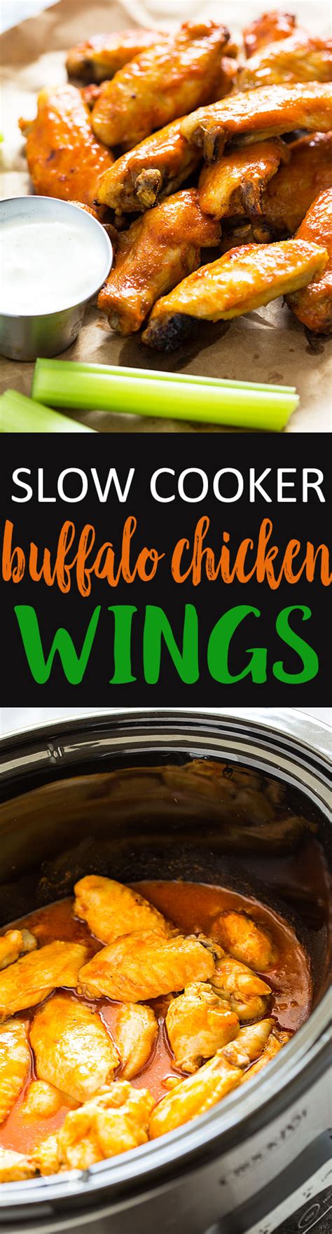 Slow Cooker Buffalo Chicken Wings | The Blond Cook