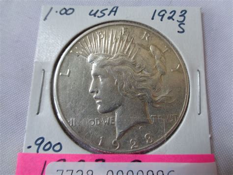 1923 US LIBERTY/PEACE SILVER DOLLAR SAND FRANCISCO MINT .900 SILVER - Big Valley Auction