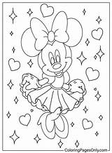 Página Para Colorir Da Minnie Mouse  Páginas Gratuitas sketch template