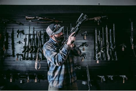 Man Cave Gun Room Ideas - Hold Up Displays