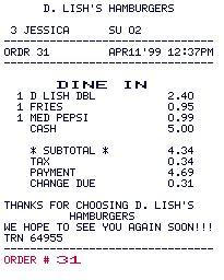 Receipt Font