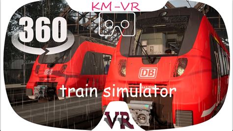 Train simulator 360 VR Video - YouTube