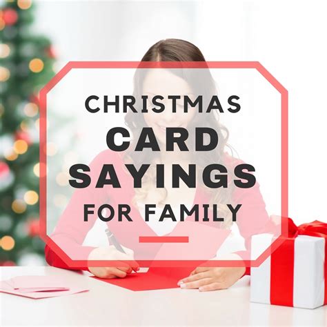 25 Christmas Card Sayings for Family