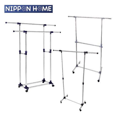 [Household] Multi-Functional Expandable Adjustable Clothes Rack Storage ...