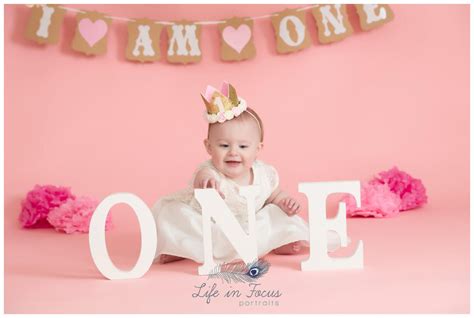 baby girl in crown 1st birthday photoshoot Life in Focus Portraits Helensburgh baby photographer ...