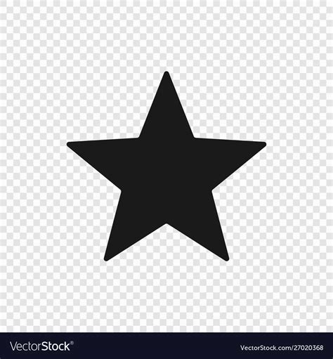 5 point classic star Royalty Free Vector Image