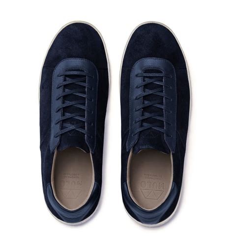 Blue Sneakers for Men in Suede