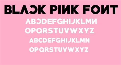 Black Pink Font by angeldavidcs on DeviantArt