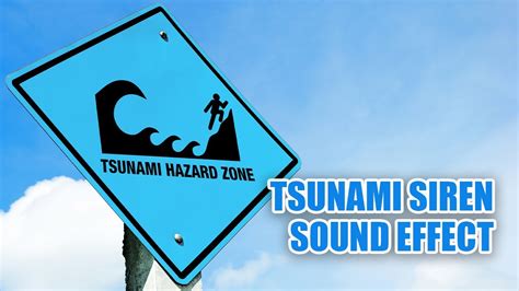 Tsunami Siren Sound Effect 🌊 Tsunami Alert Siren - YouTube