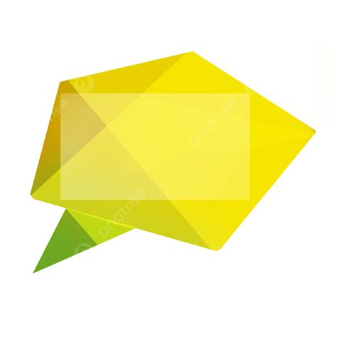 Yellow Bubble Clipart Transparent Background, Yellow Gradient Polygonal Stereo Bubble, Yellow ...