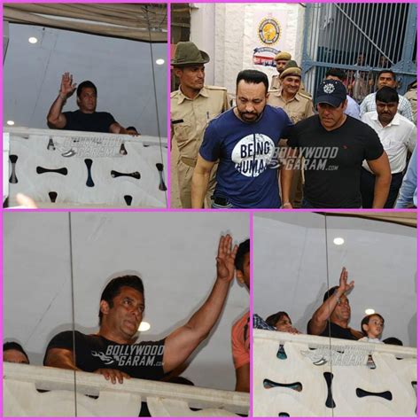 Salman Khan gets bail, waves to fans from his apartment