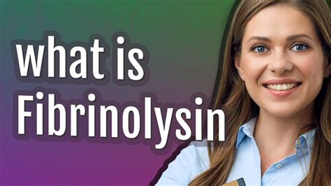 Fibrinolysin | meaning of Fibrinolysin - YouTube