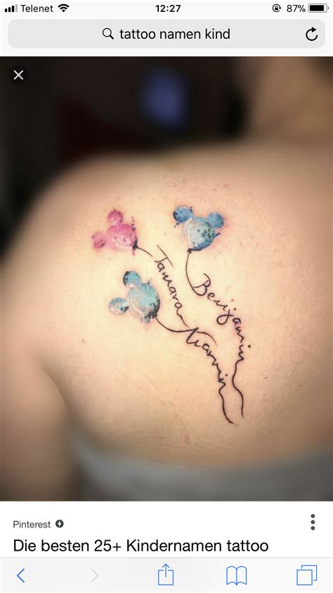Pin by Tal Rosner on Tattoo | Tattoos for kids, Tattoos for daughters, Disney tattoos