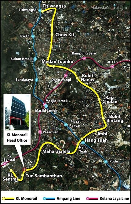 KL Monorail - Light Transit Train In Kuala Lumpur - MALAYSIA CENTRAL (ID)