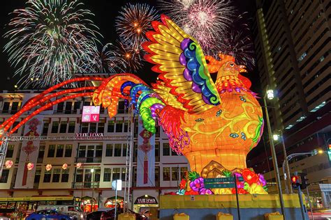 Singapore Chinatown 2017 Lunar New Year Fireworks Photograph by David Gn - Fine Art America