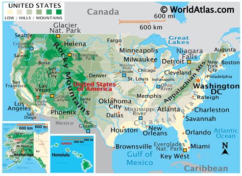 United States Map - World Atlas