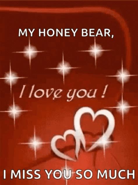I Love You So Much Honey Bear Design GIF | GIFDB.com