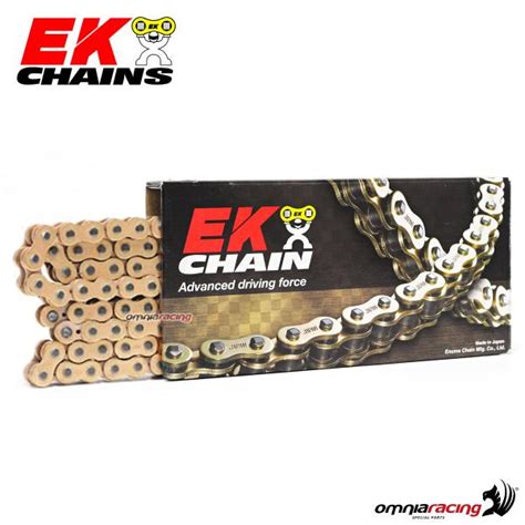 EK transmission chain for motorcycles. Sprockets and chains kit.