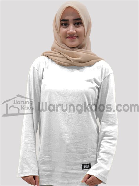 Kaos Polos Lengan Panjang Wanita - Warung Kaos