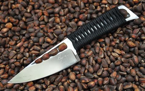 HD Wallpaper: Sleek Knife on Rich Coffee Beans