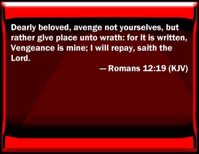 Bible Verse Powerpoint Slides for Romans 12:19