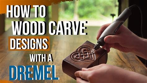 How to Wood Carve/Power Carve Designs With a Dremel - YouTube