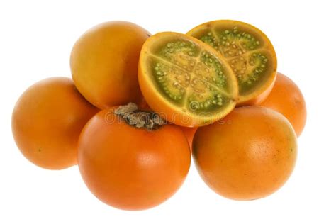 Lulo (Solanum quitoense) stock photo. Image of quitoense - 74398832