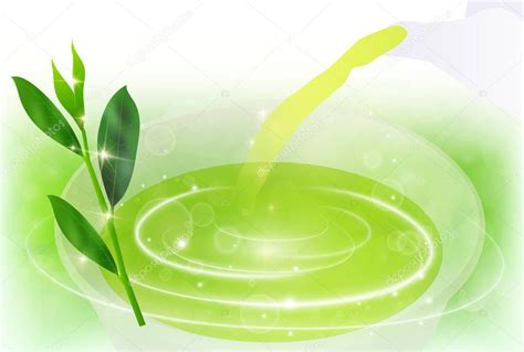 Green tea leaves background — Stock Vector © JBOY24 #142673185