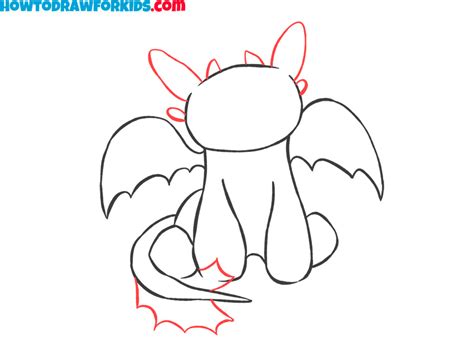 How to Draw Toothless - Easy Drawing Tutorial For Kids