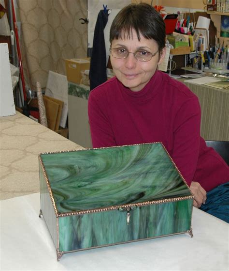 Green box | Green box, Glass jewelry box, Stained glass patterns