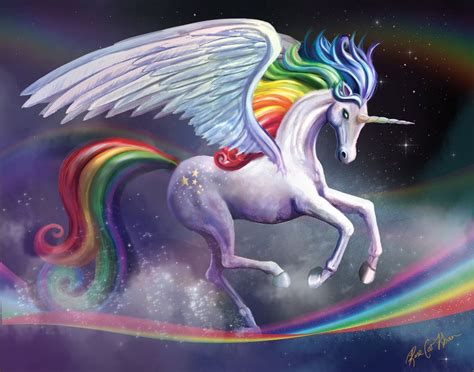 Rainbow Alicorn | Unicorn drawing, Unicorn art, Unicorn pictures