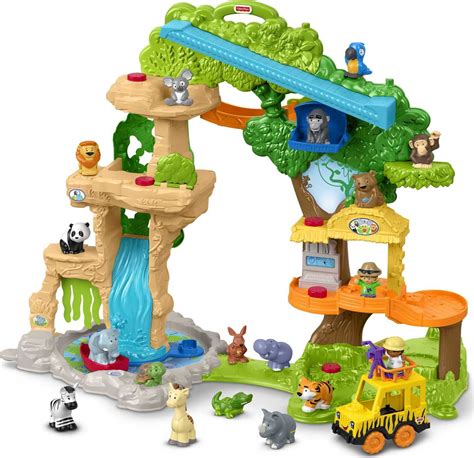 Fisher-Price Little People Animal Playset with Lights & Sounds, Share ...