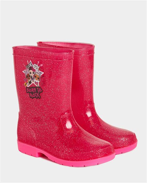 Dunnes Stores | Pink LOL Glitter Wellies