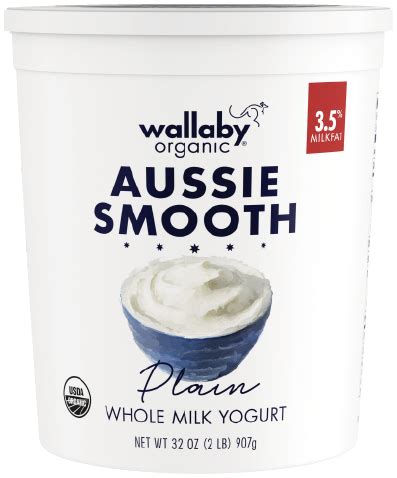 Plain Organic Whole Milk Yogurt 32oz - Aussie Smooth