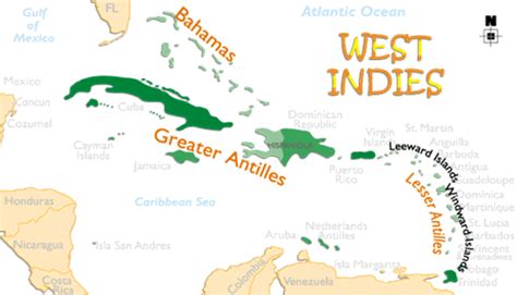 West Indies Location World Map - CYNDIIMENNA