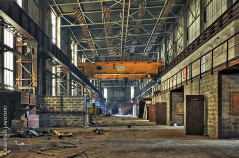 Abandoned old industrial warehouse Stock Photo | Adobe Stock