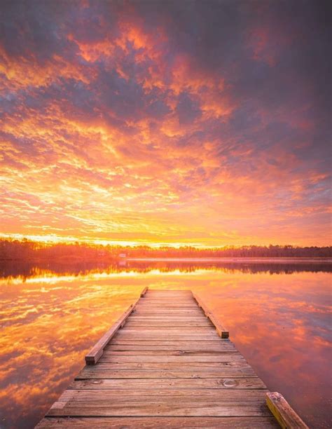 Stunning Sunrise At The Lake