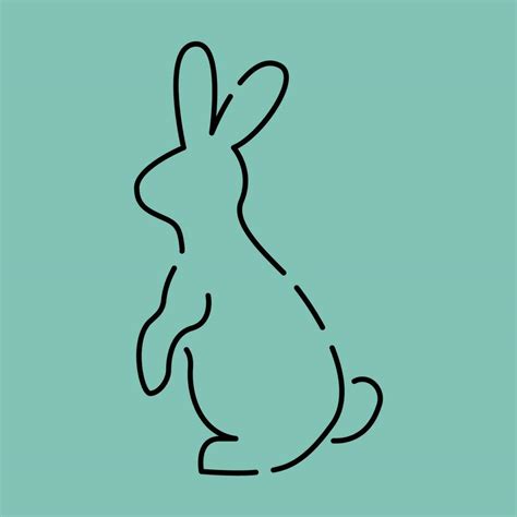 Rabbit line icon vector. 2023 rabbit year. christmas. animal theme ...