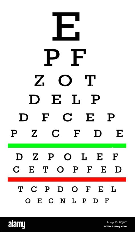 Eyesight Test Letters | Eye Chart Printable