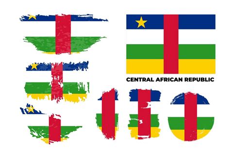 Flag of the Central African Republic Bright 7369932 Vector Art at Vecteezy