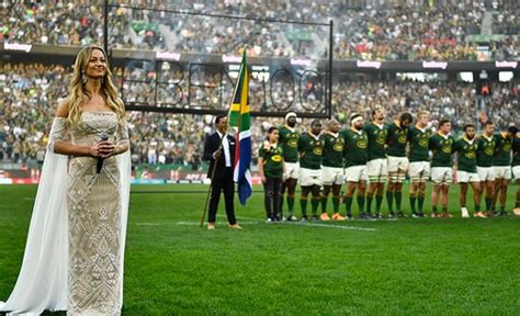 Flashback: Eben Etzebeth's fiancée sings national anthem